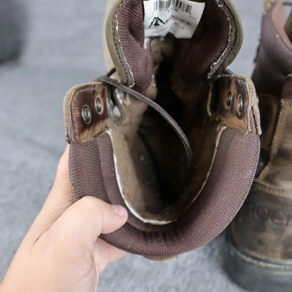Rocky Boots Mens Size 8.5 Brown Leather Gore-Tex Vibram Work Hiking Combat